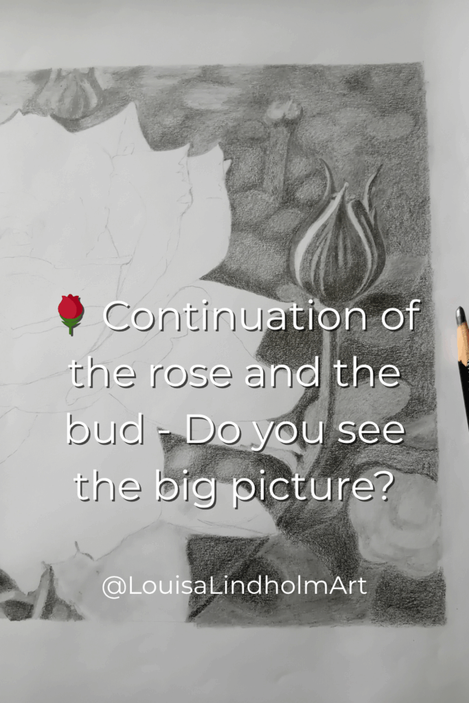 Step 2 of the rose drawing